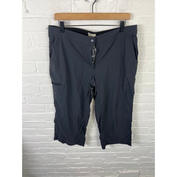 L.L. Bean Women's Comfort Trails Crop Mid Rise Hiking Pant Stretch Blue Size 14 - Picture 4 of 7